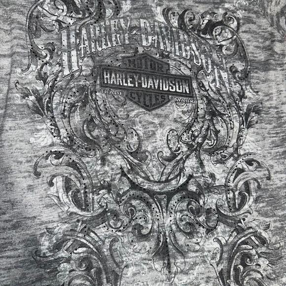 Grey harley davidson top - Picture 3 of 4